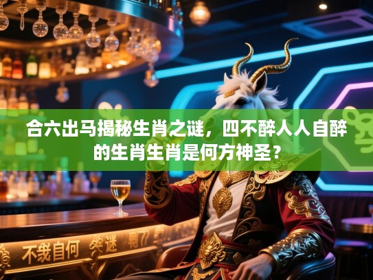 合六出马揭秘生肖之谜，四不醉人人自醉的生肖生肖是何方神圣？