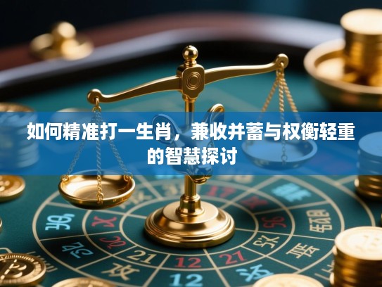 如何精准打一生肖,兼收并蓄与权衡轻重的智慧探讨 如何精准打一生肖,兼收并蓄与权衡轻重的智慧探讨